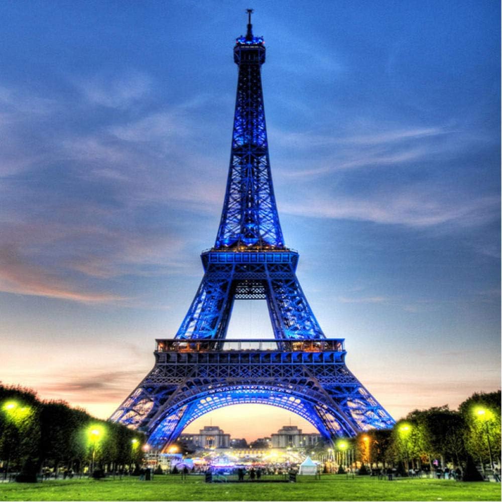 Amazon Co Jp Wuyyii 壁画壁紙クラシックシティビルエッフェル塔リビングルーム入り口写真背景不織布壁紙家の装飾 250x175cm Diy 工具 ガーデン