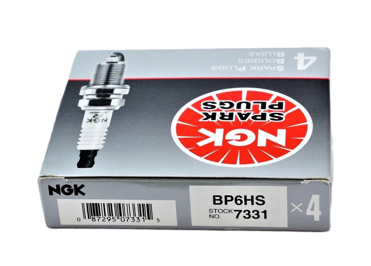 NGK 7331 BP6HS Spark Plugs (4 Pack) - Reliable Ignition for Small Engines & Classic Cars