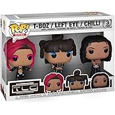 Funko POP! Rocks: TLC - T-Boz, Left Eye, Chilli 3-Pack - Collectable Vinyl Figure - Gift Idea - Official Merchandise - for Kids & Adults - Music Fans - Model Figure for Collectors and Display