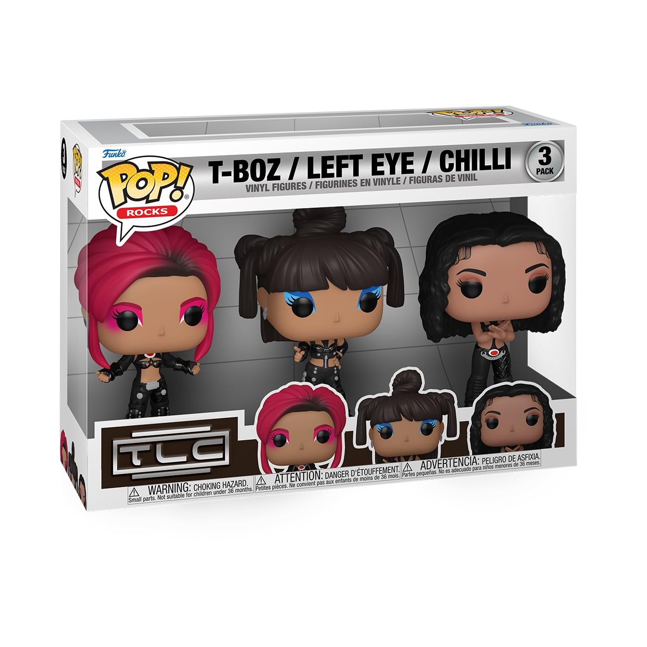 Funko Pop! Rocks: TLC - Lisa Left Eye Lopes - Scrubs 3PK - Collectable Vinyl Figure - Gift Idea - Official Merchandise - Toys for Kids & Adults - Music Fans - Model Figure for Collectors