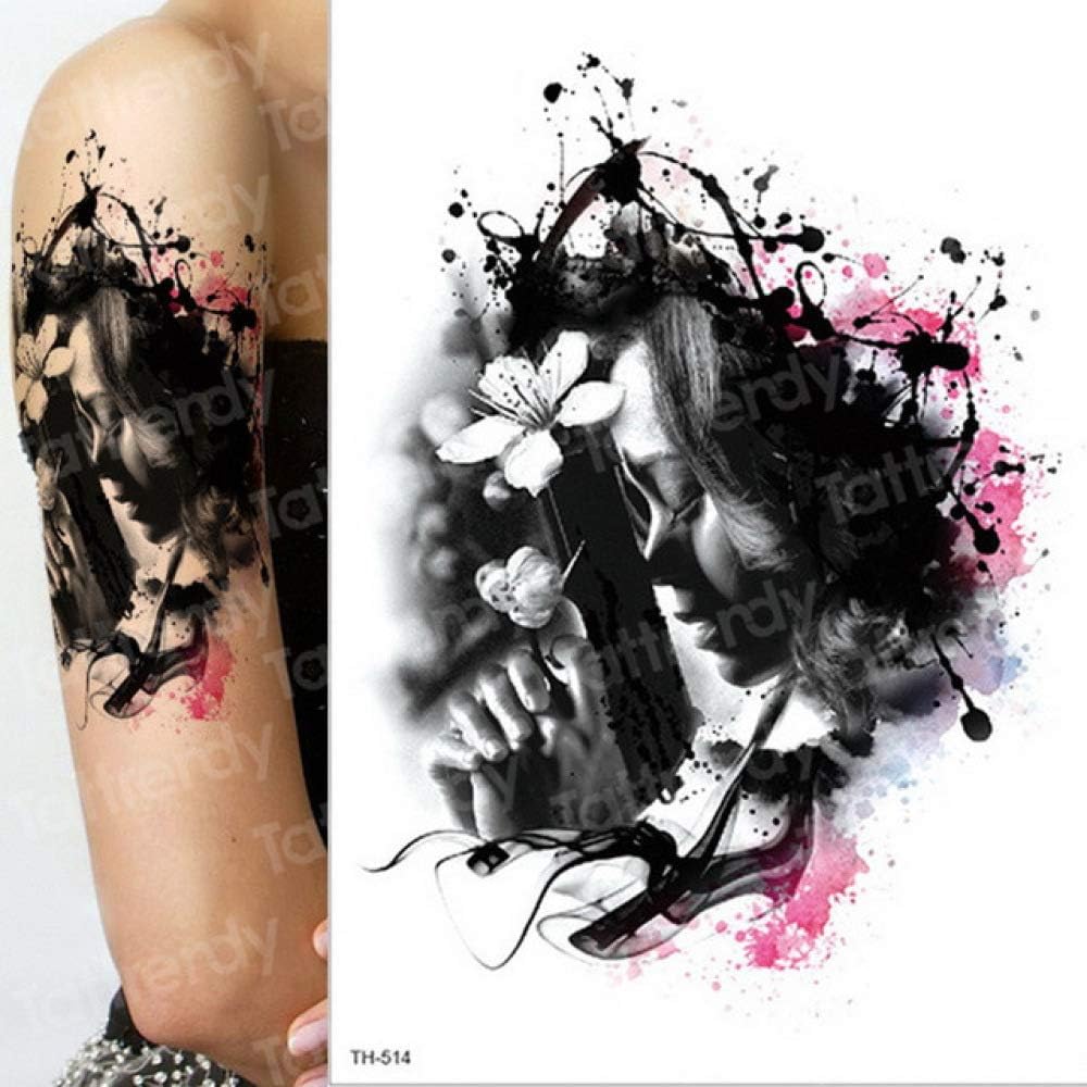 3pcs Tattoo Sleeve Arm Skull Lotion Long Tattoo Temporary Waterproof One Piece Tattoo 3d Girl Face Tattoo Female 3pcs Amazon Co Uk Beauty