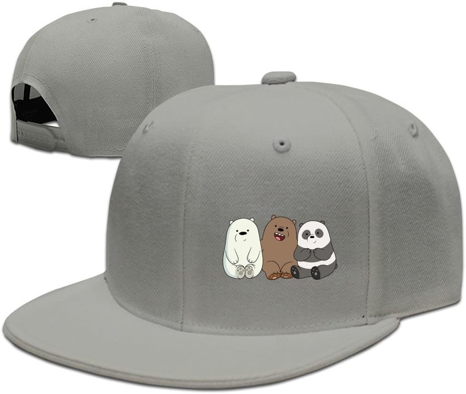 XCarmen Cute And Popular Animals We Bare Bears Snapbacks Ash
