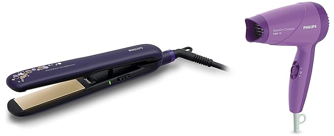 Philips Straightener (BHS386) &  Hair Dryer (HP8100/60) Combo