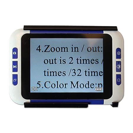 Eyoyo Handportable Video Digital Magnifier Elektronische Lesehilfe Leselupen mit Sprachaufforderung Funktion (3.5 Zoll)
