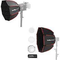 SmallRig RA-D60 Parabolic Softbox, 23.6" Quick Release Softbox With Carrying Bag Compatible With Smallrig Rc 60b Cob Video Light I.515029852