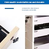 ZHIQIN Drawer Lock with Key 16 mm 61 mm for Furniture Cabinet Filing Silver view 7