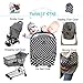 Brand New Introductory Price For Your Baby Elegant Baby Car Seat Cover Multi Use Car Seat Stroller Nursing Shopping Cart Stretchy Soft Canopy Star Design Modern Fabric Unisex Infant Shower Gift