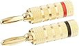 Monoprice 109436 Copper Speaker Banana Plugs Closed Screw Type (5-Pair)
