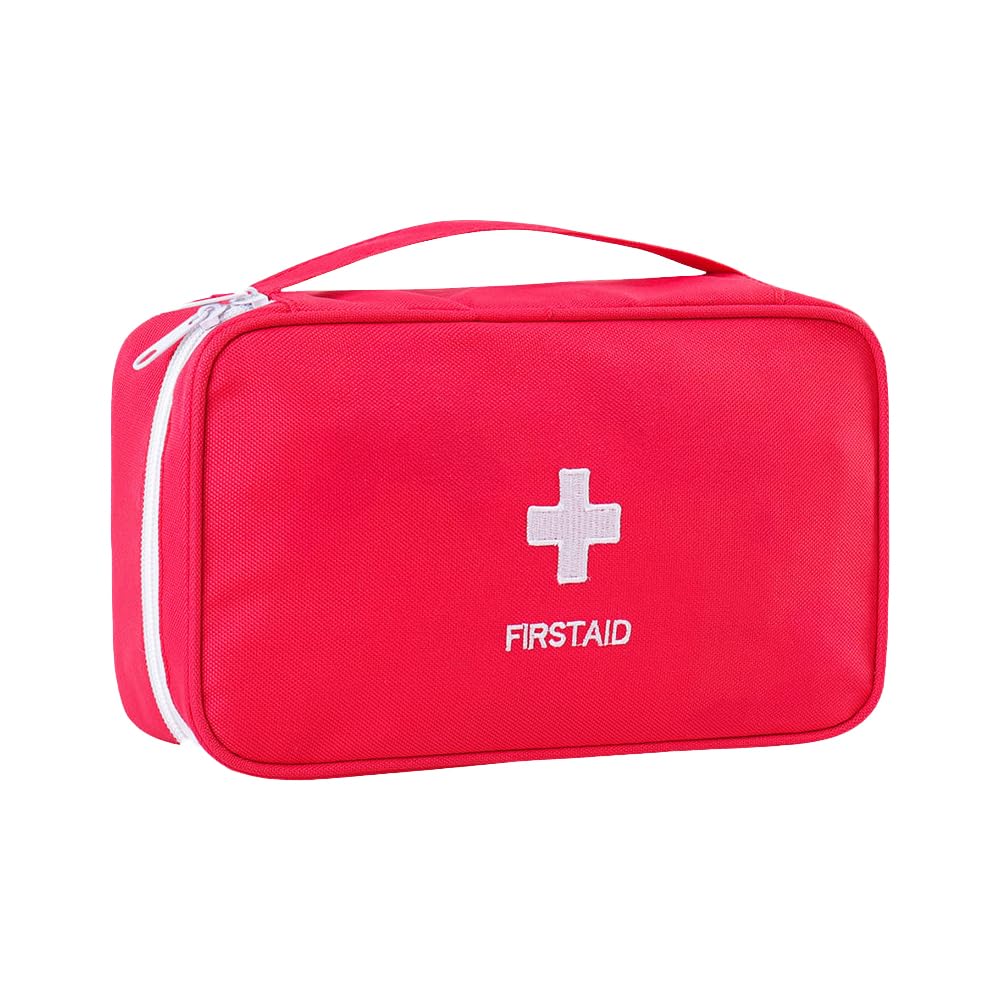 Quixotical Mini Travel First Aid Kit Bag, Lightweight Compact First Aid Kit for Travel, Hiking & Camping Essentials, Portable Emergency First Aid Box for Car, Home & Outdoor Survival