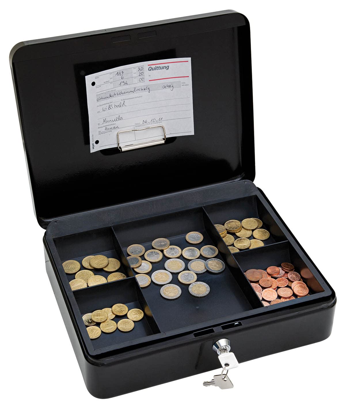 Wedo 145 421H Cash Box in Black Size 4-30.0 x 24.0 x 9.0 cms.