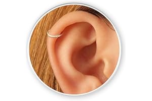 Tiny Cartilage Earring - Snug Gold Helix Piercing - 14K Gold Filled 8mm Ring 3mm Green Opal - Thin Helix Piercings Hoops