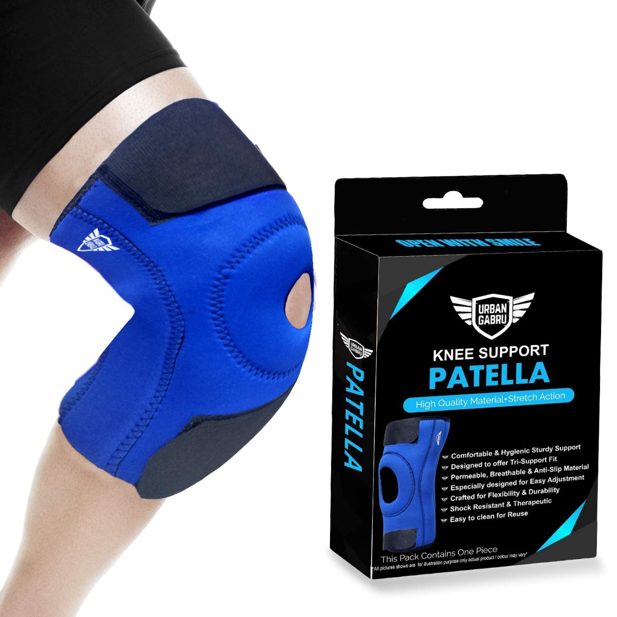 Buy UrbanGabru Knee Cap for Gym, Running, Ligament Injury, Sports, Knee
