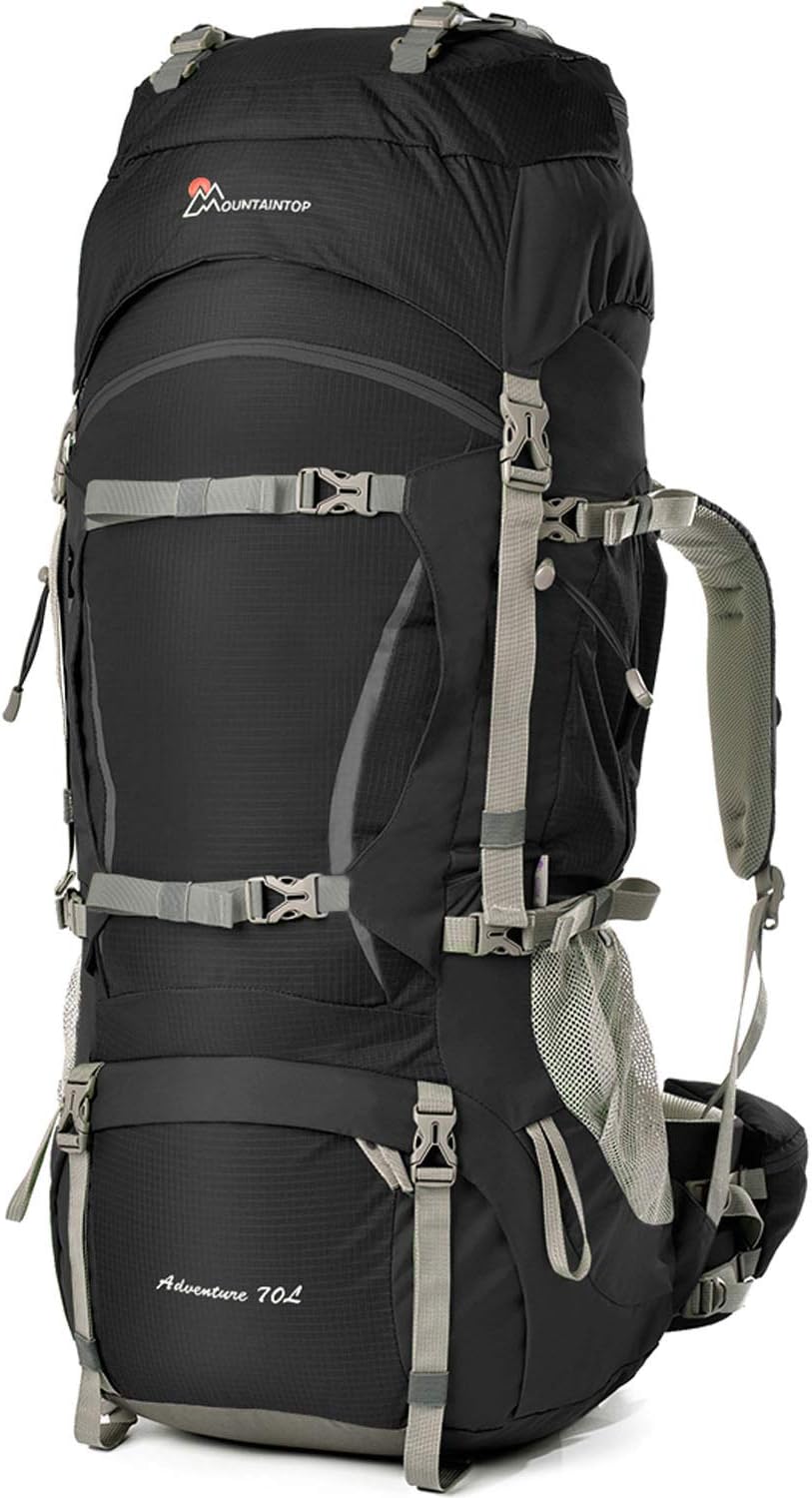 MOUNTAINTOP 70L/75L Internal Frame Hiking Backpack