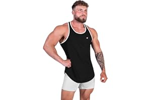 Jed North Men's Quick Dry Microfiber Bodybuilding Stringer Tank Top Y-Back Racerback