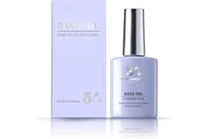 Five Angeles Base Coat,Nail Lamp Gel Base Coat Long-Lasting DIY Home and Nail Salon 0.34 fl oz/10ml