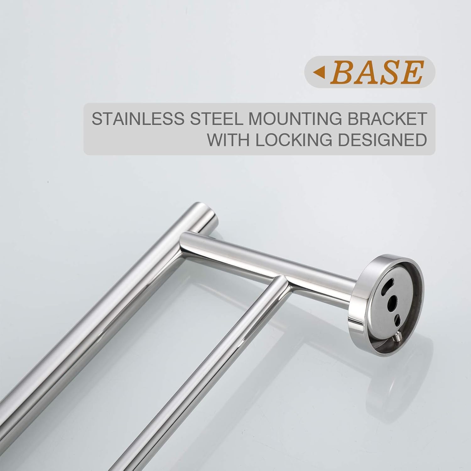 USHOWER 24-Inch Double Bath Towel Bar, Durable SUS304 Stainless Steel, Polished Chrome, Modern Style: Kitchen & Dining
