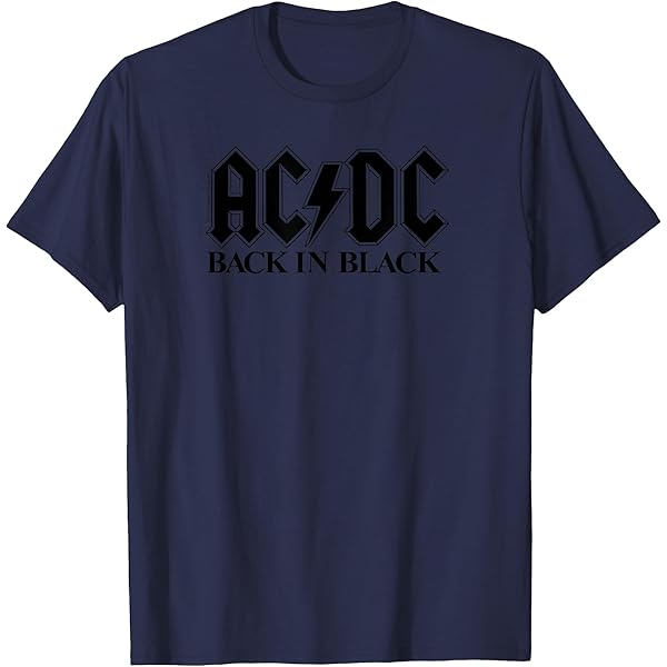 Amazon.com: Official AC/DC Distressed Red Logo Band Vintage Roll T