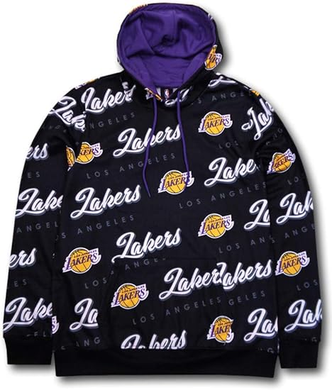 Amazon Unk アンク Nba La Lakers Hoodie ロサンゼルス レイカーズ パーカー Xl 黒白紫 並行輸入品 トレーナー パーカー 通販