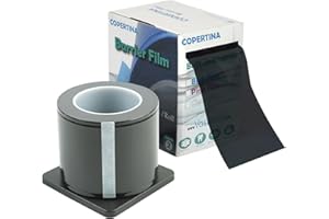 1Roll (1200 Sheets) Dental Grade Black Barrier Film 4 x 6 by VASTMED | Disposable Protective Plastic Adhesive Barrier Film Tape for Dental, Medical, Tattoo Parlor