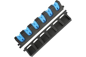 Go Pal Vertical 6-Rod Rack, Horizontal Fishing Pole Holder, Wall Mount Fishing Rod Holders for Garage