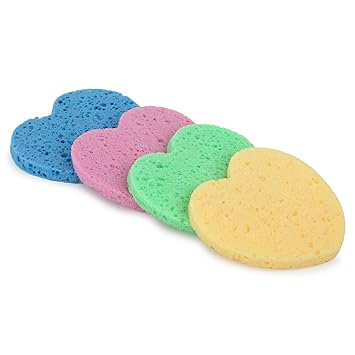 Rozia Facial Sponges Face Cleansing Exfoliating And Makeup Removal, Professional Use Deep Clean Facial Sponge