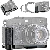 Metal Hand Grip L Bracket for Fujifilm X-Pro3 X-Pro2 X-Pro1 Anti-Slip Holder, w/Battery Compartment Opening & Arca Swiss Type Quick Release Tripod Mount, Replaces Fuji MHG-XPRO3 MHG-XPRO2 MHG-XPRO1