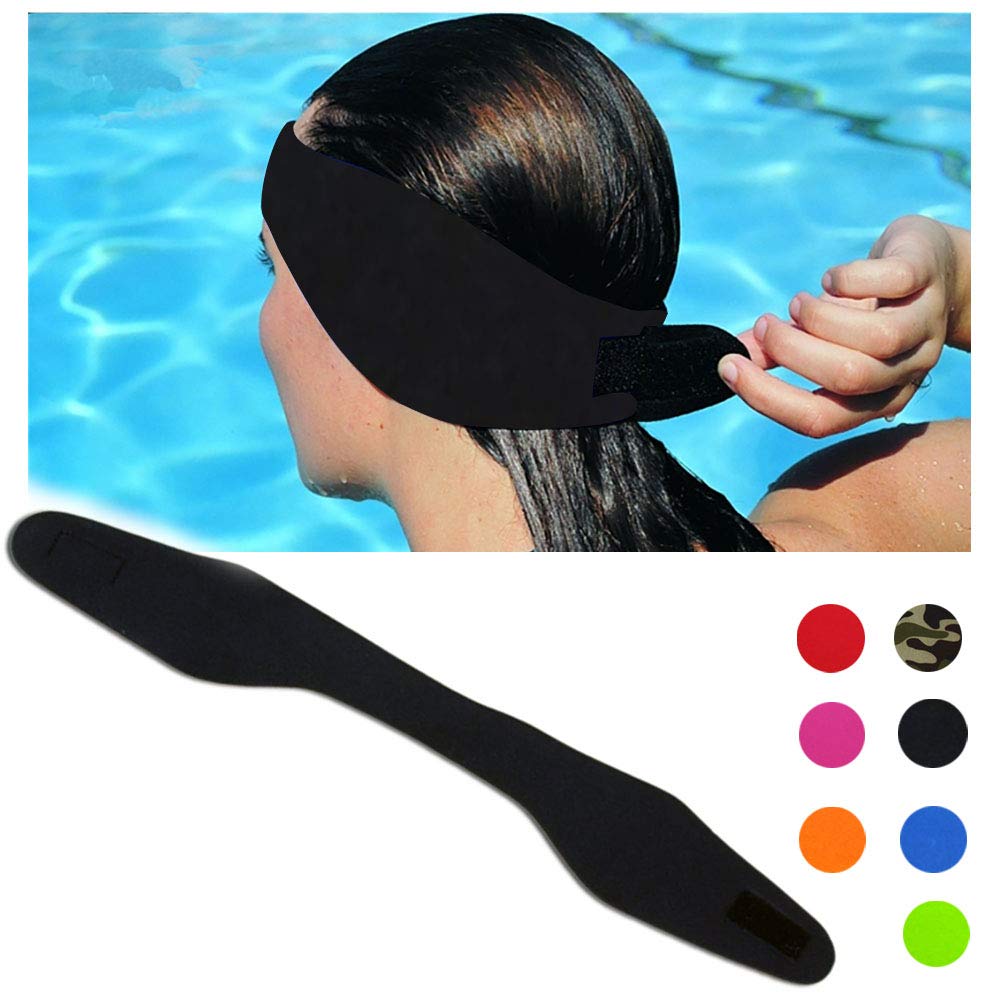 DoMii Swimming Headband Waterproof Ear Band Earplugs Hair