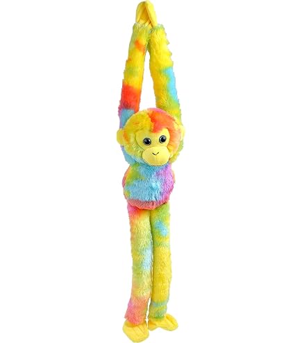 Amazon.com: Wild Republic Vibe Brights Rainbow Monkey Stuffed