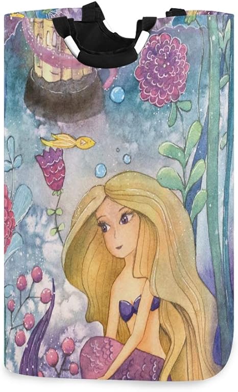 Amazon Wotaka ランドリーバスケット 海の生活の下で水彩イラスト ランドリーバッグ 洗濯かご おりたたみ 洗濯カゴ おしゃれ 収納ボックス おもちゃ収納 ランドリー収納 オンライン通販