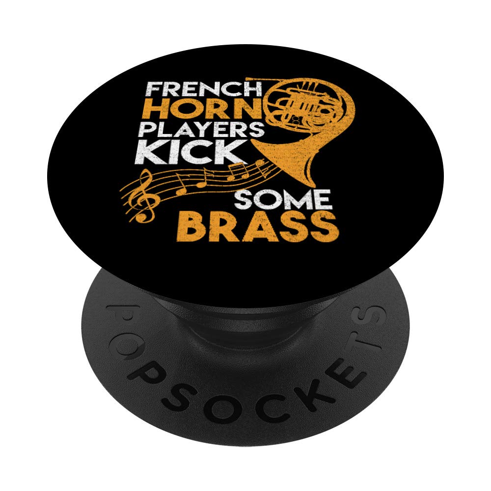 French Horn Players Kick Some Brass Gift PopSockets PopGrip: Swappable Grip for Phones & Tablets