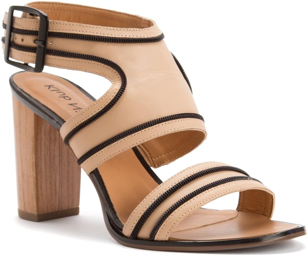 wide fit tan heeled sandals