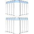 PartyPrints 25 Pack White Blank Slim Can Cooler Sleeves | Plain Seltzer Customizable Bulk Sublimation Coolers for Beer Bottles & 12oz Tall Cans | Skinny Collapsible Drink Insulated Sleeve