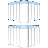 PartyPrints 100 Pack White Blank Slim Can Cooler Sleeves | Plain Seltzer Customizable Bulk Sublimation Coolers for Beer Bottles & 12oz Tall Cans | Skinny Collapsible Drink Insulated Sleeve