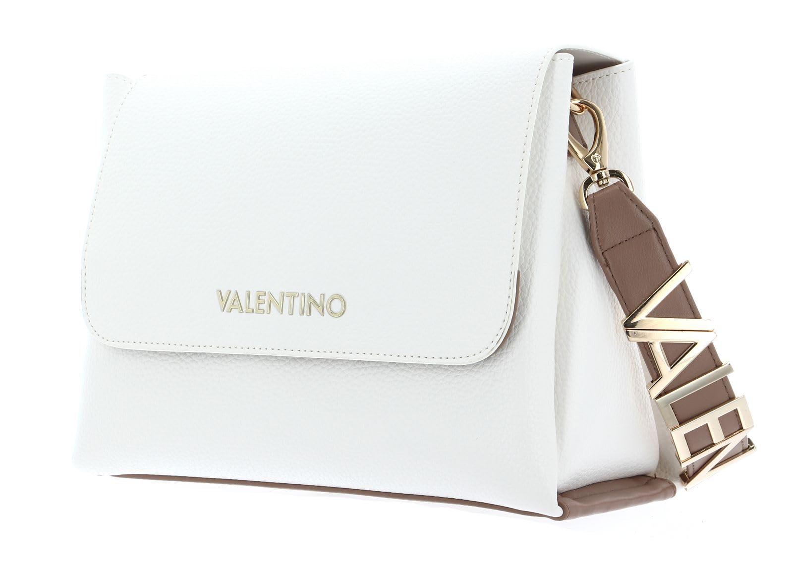 Valentino Alexia Crossbody Bag Bianco/Cuoio