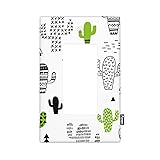 Pznen Cactus Single Rocker Switch Plate Green