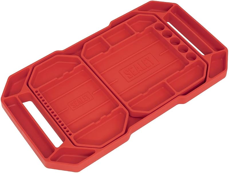 Sealey APNST4 Flexible Tool Tray Non-Slip 3pk Anti-Static Rubber Garage Workshop