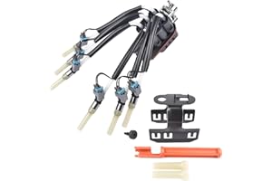 TEKKOAUTO FJ503 4.3L V6 Spider Fuel Injector Kit Replacement for GMC Chevy Pickup Isuzu FJ10565 12568332 19210688 4G1887