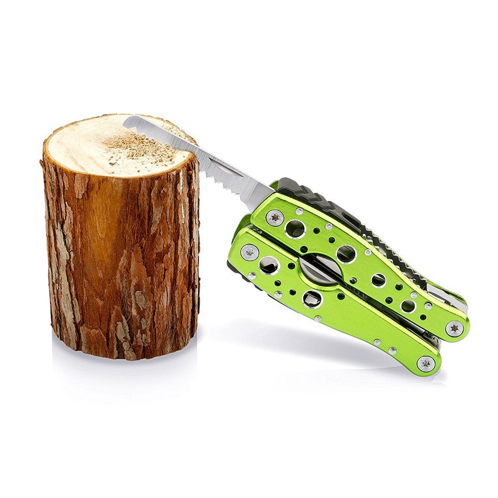 Fishing Pliers,Likorlove Portable Multi Purpose Pliers, Knife, Screwdriver, Opener, Filer with Sheath, Pocket Folding Survival Tool for Hunting Camping Fishing