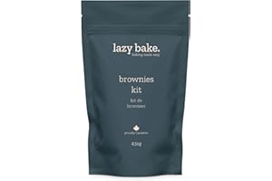 Lazy Bake Brownie Mix. Create Fresh and Delicious Chocolate Chip Brownies at Home. Baking Mix for Dessert and Snacks For Adul