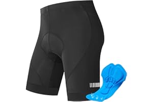 Paruuntys Men's Black Cycling Underwear Shorts 4D Padded Bike Bicycle MTB Liner Shorts With Silicone Anti-Slip Fabric