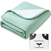 BubblePanda Rayon Made from Bamboo Baby Blanket for Boys Girls Neutral Soft Crib Blanket Toddler Quilt Comforter Newborn Nursery 30 x 40 Inch Green