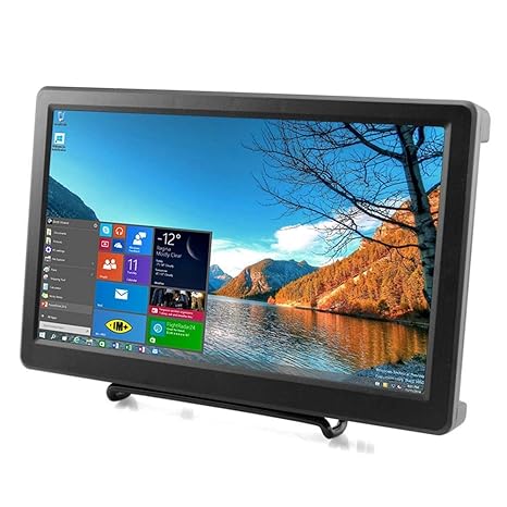 Tragbarer HDMI-Bildschirm, Elecrow 10,1 Zoll Raspberry Pi 1920 x 1080 Pixel Auflösung IPS PS3 PS4-Bildschirm mit eingebauten 