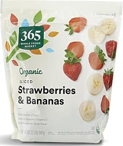 365 by Whole Foods Market Organic Sliced Strawberries and Bananas, 32 OZ