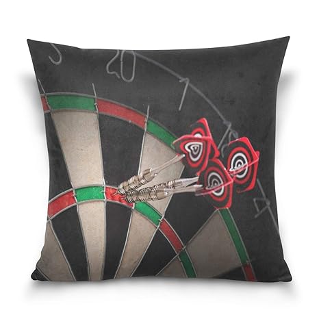 Amazon Com Darts Arrows Target Decorative Throw Pillow Cover