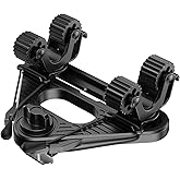 Dual Kayak Paddle Holder, Kayak Paddle Holder with Two Security Tethers, Multi-Functional Dual Head Kayak Track Mount Accessories - Kayak Oar/Fishing Net/Gaff Holder for Fishing