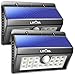 LITOM Original Solar Lights Outdoor, 3 Optional Modes Wireless Motion Sensor Light with 270° Wide Angle, IP65 Waterproof, Easy-to-Install Security Lights for Front Door, Yard, Garage, Deck-6 Pack