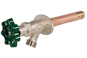 Prier Products C-134D06 6-Inch Satin Nickel Heavy Duty Residential Wall Hydrant