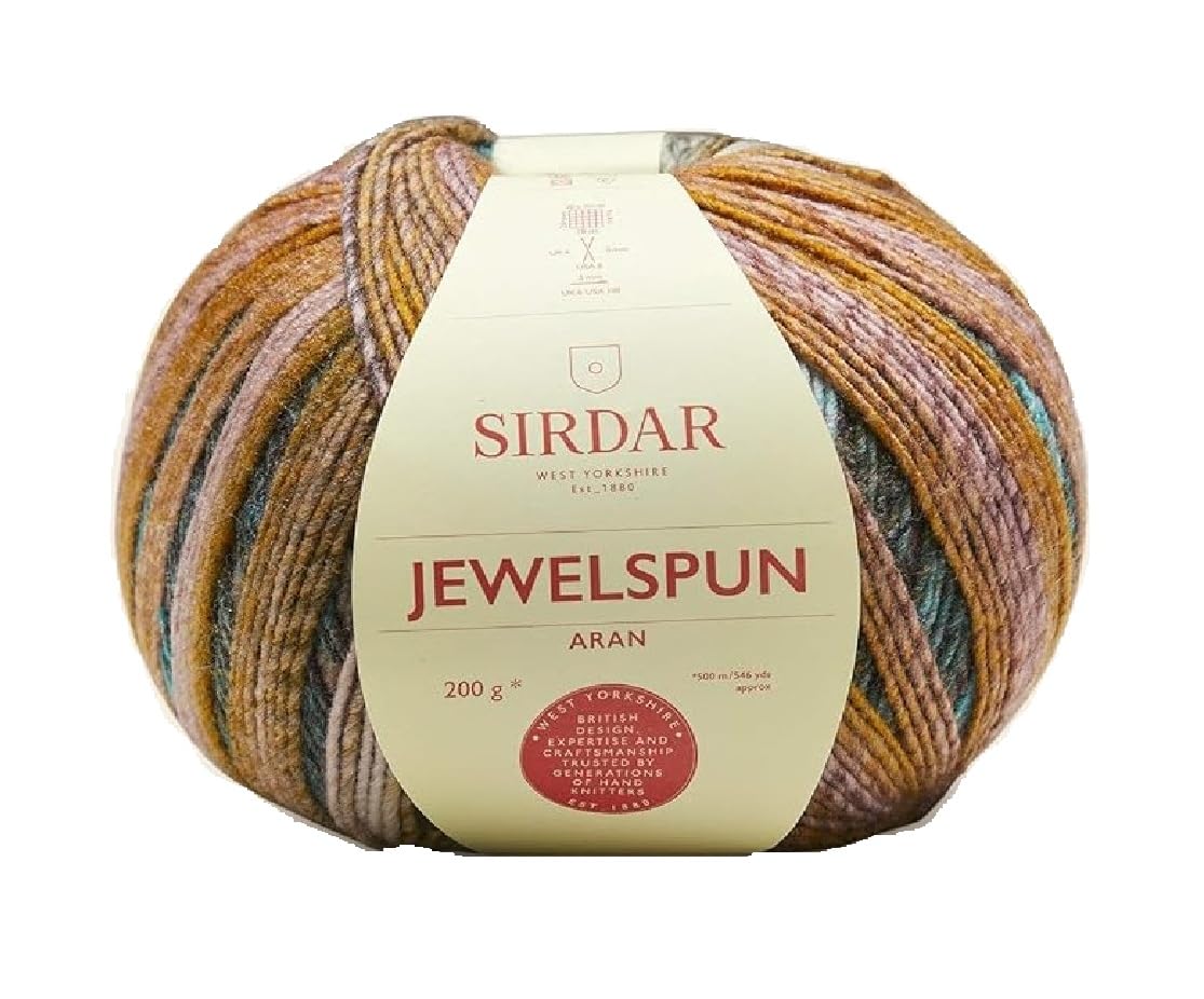 Sirdar Jewelspun Aran, Golden Feldspar (707), 200g,F237-0707