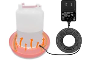 Heated Chicken Waterer Cord – Freeze-Proof Poultry Water Heater for Winter, Prevents Water Freezing in Drinkers for Chickens,