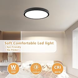 OFFIY 6PK 12 Inch LED Flush Mount Ceiling